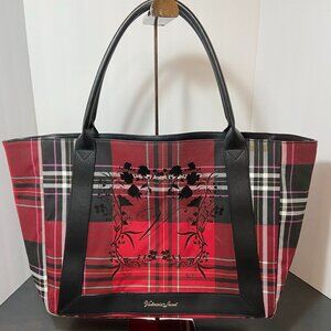 Victoria’s Secret Red Plaid Holiday Tote – Large Shopper Bag – Limited Edition